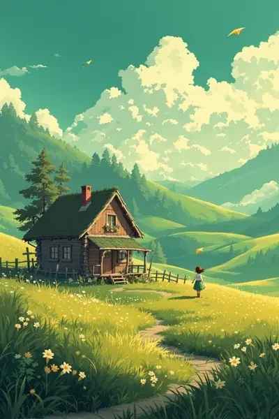 木屋与风 海报